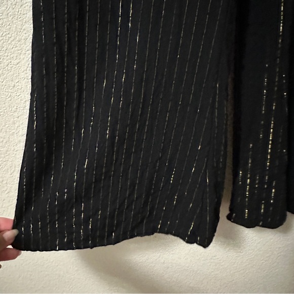 Lenni the Label Black Jumpsuit Gold Stripes Sz Medium - Picture 3 of 12